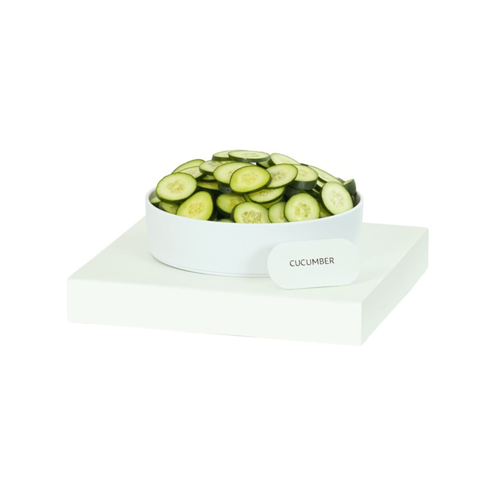 Cal-Mil 23123-3-15 14" Square Display Riser - 3"H, Metal, White