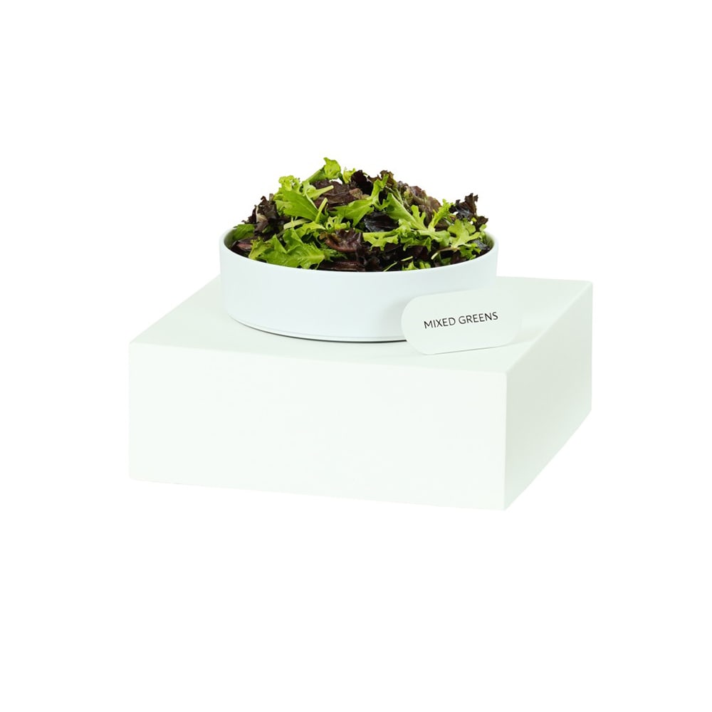 Cal-Mil 23123-6-15 14" Square Display Riser - 6"H, Metal, White