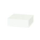 Cal-Mil 23123-6-15 14" Square Display Riser - 6"H, Metal, White thumbnail 2