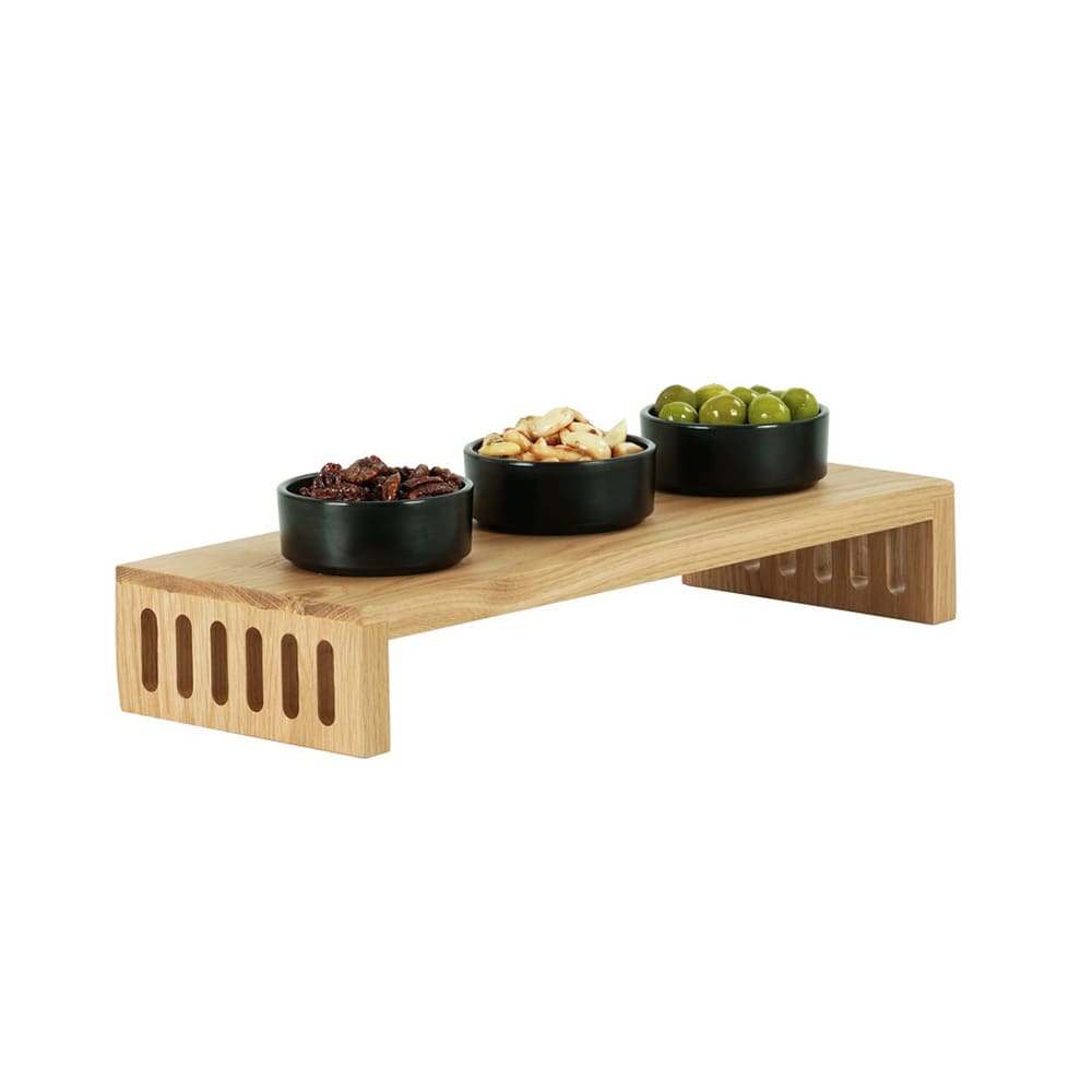Cal-Mil 23136-1873-21 Rectangular Display Riser - 18" x 7" x 3", Oak
