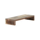 Cal-Mil 23136-1873-78 Rectangular Display Riser - 18" x 7" x 3", Walnut thumbnail 2
