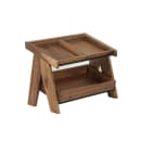 Cal-Mil 23138-2-78 2 Tier Display Stand - 14" x 23 1/4" x 17 1/2", Walnut thumbnail 2