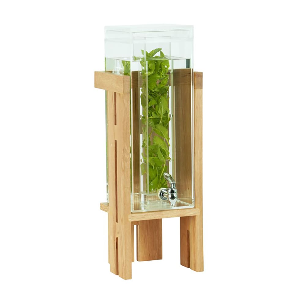 Cal-Mil 23141-3INF-21 3 gal Beverage Dispenser w/ Infuser - Acrylic Container, Oak Base
