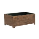 Cal-Mil 23143-78 Full Size Chafer w/ Hinged Lid & Chafing Fuel Heat - Walnut thumbnail 2