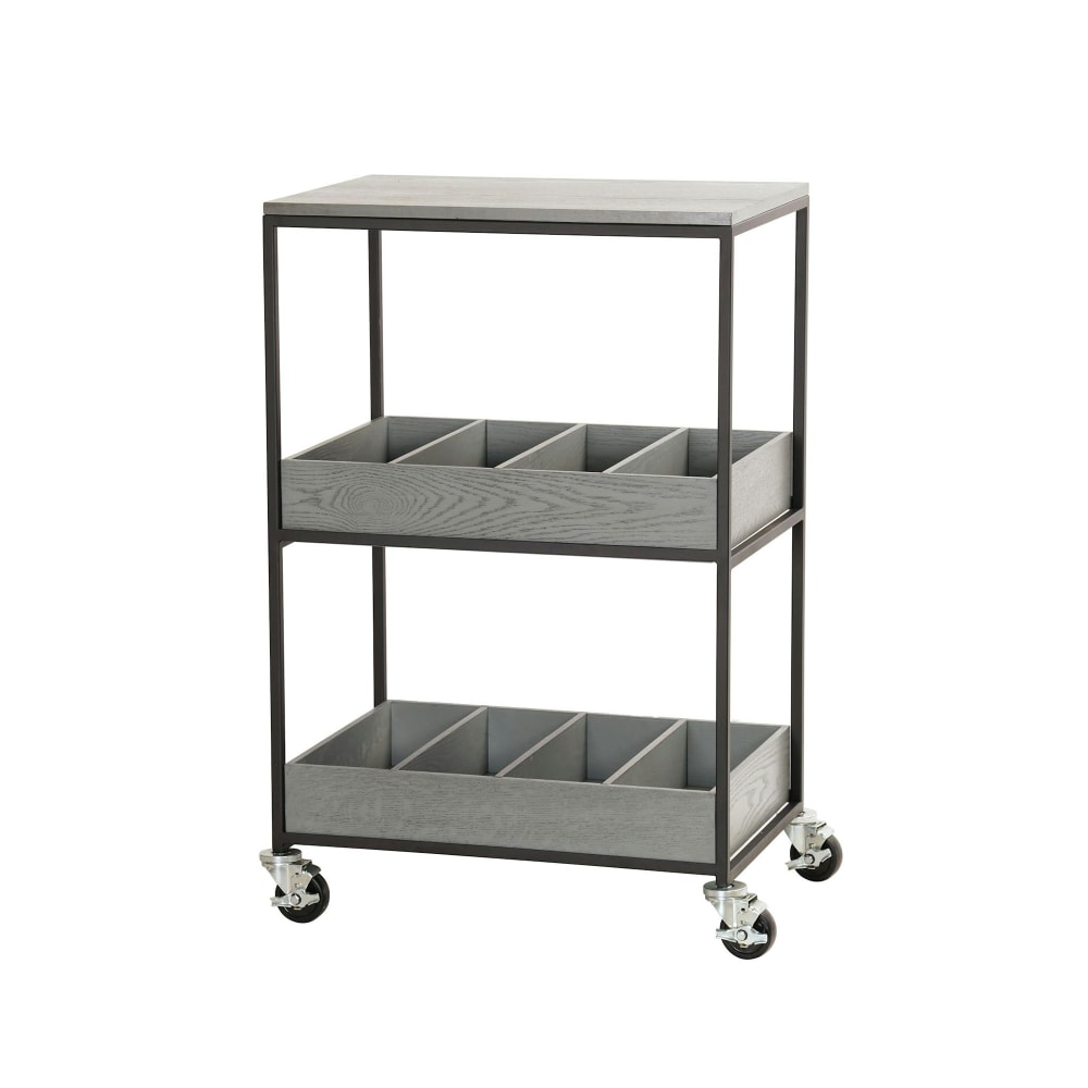Cal-Mil 23166-83 3 Tier Merchandiser Cart, 28" x 20" x 40", Ashwood