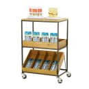 Cal-Mil 23166-99 3 Tier Merchandiser Cart, 28" x 20" x 40", Madera thumbnail 2