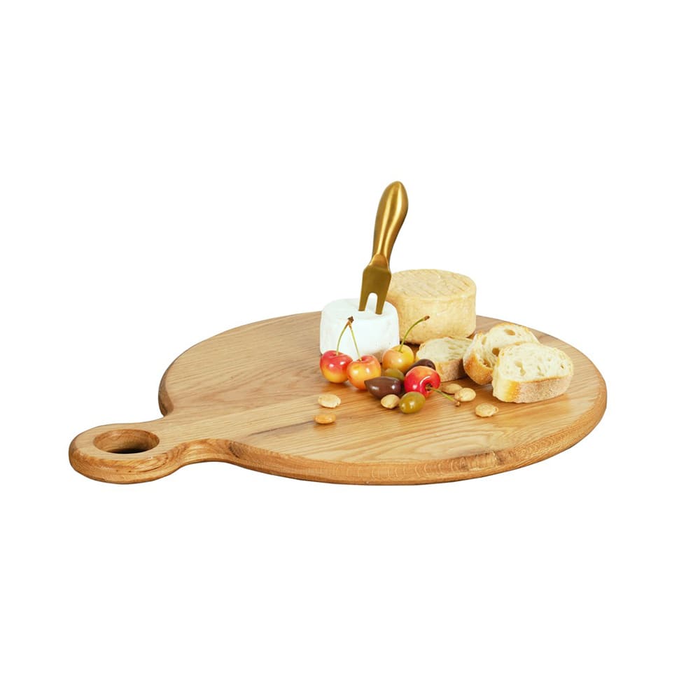 Cal-Mil 23176-14-21 14" Round Serving Board - Oak