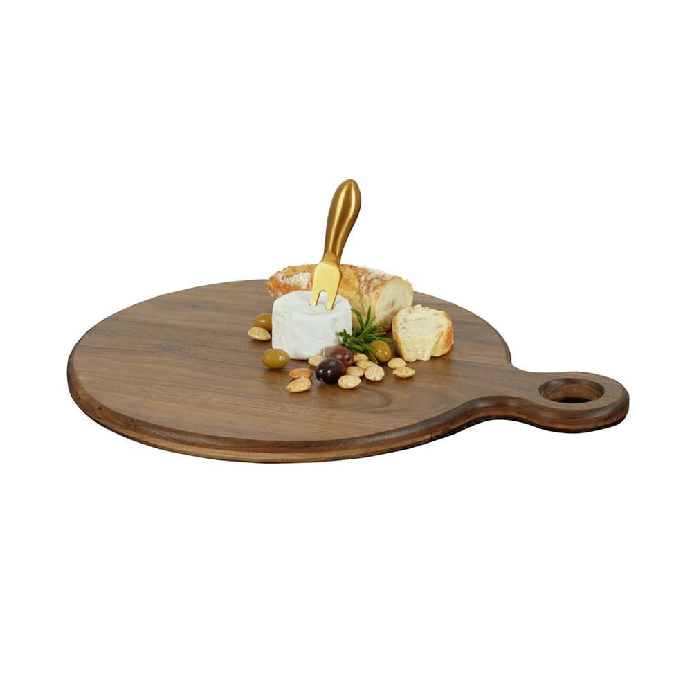 Cal-Mil 23176-14-78 14" Round Serving Board - Walnut