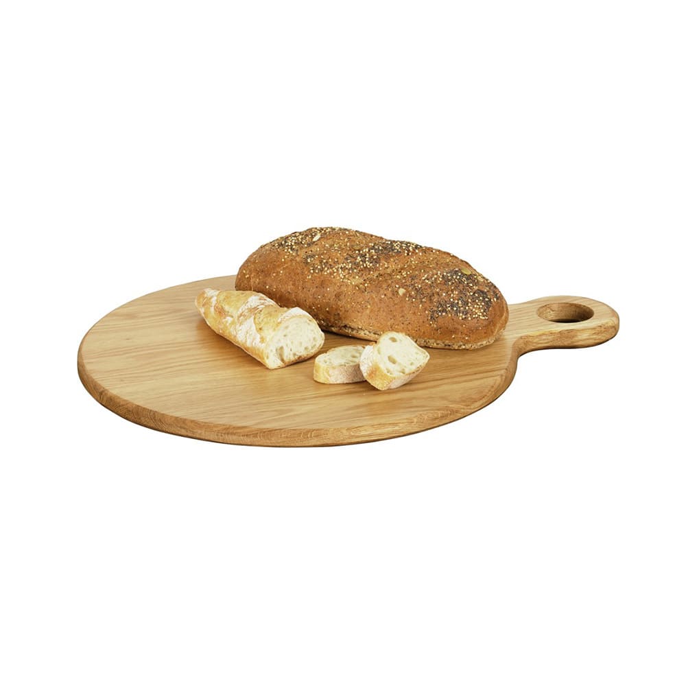 Cal-Mil 23176-16-21 16" Round Serving Board - Oak