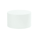 Cal-Mil 23200-127-15 12" Round Display Riser - 7"H, Metal, White thumbnail 2