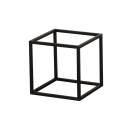 Cal-Mil 23201-12-13 12" Square Display Riser - 12"H, Metal, Black thumbnail 2