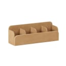 Cal-Mil 23427-122 Condiment Organizer w/ (4) Bins - Brown thumbnail 2
