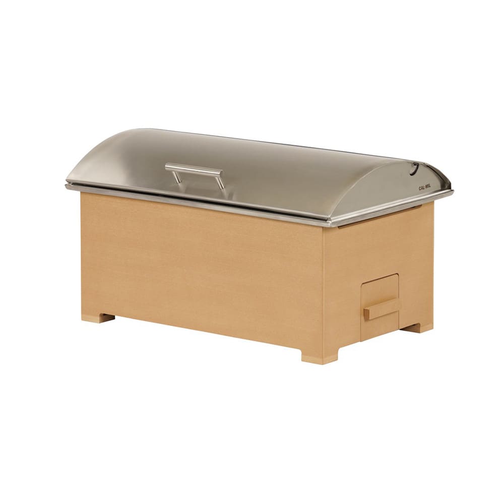 Cal-Mil 23429-122 Full Size Chafer w/ Hinged Lid & Chafing Fuel Heat - Upcycled Rice Hulls