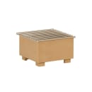 Cal-Mil 23431-122 10" Square Chafer Alternative - 6"H, Upcycled Rice Hulls, Brown thumbnail 2