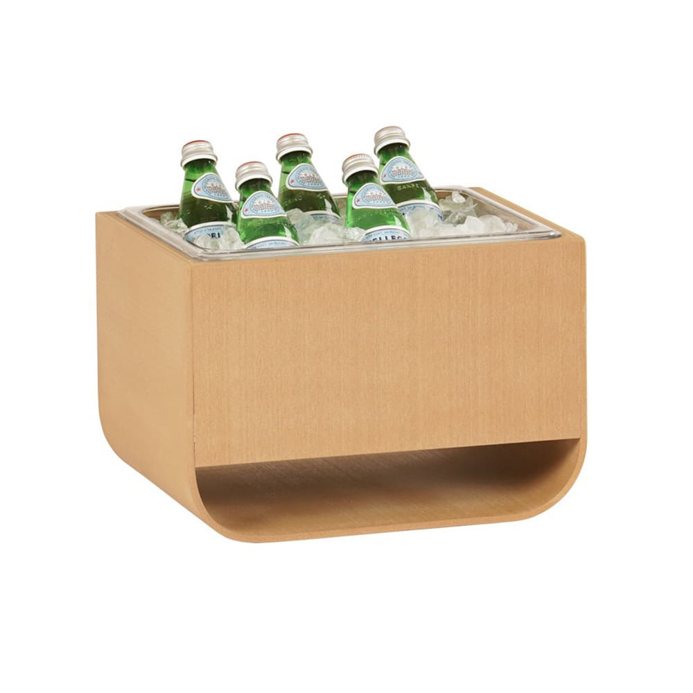 Cal-Mil 23433-10-122 Rectangular Ice Housing - 14"L x 11"W x 9 1/2"H, Upcycled Rice Hulls