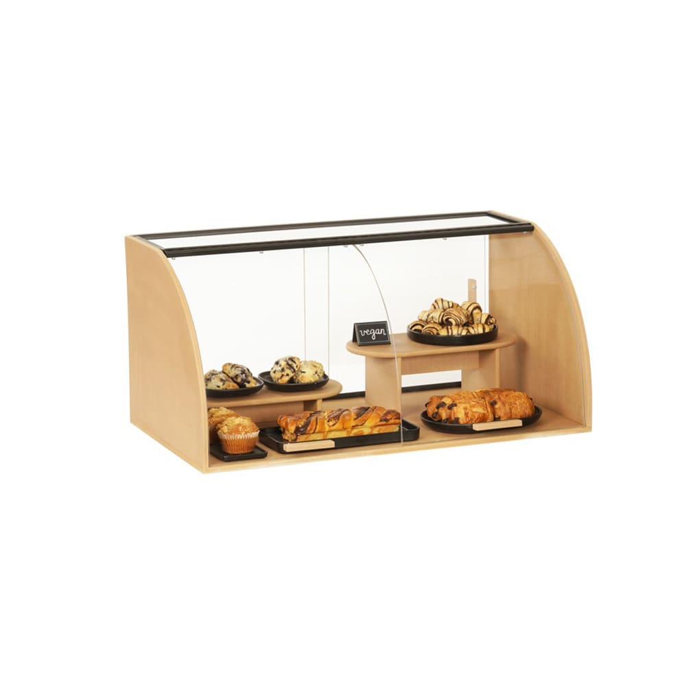 Cal-Mil 23438-122 Pastry Display Case w/ Sliding Doors - 35 1/2"W x 19 1/2"D x 16 3/4"H, Acrylic/Upcycled Rice Hulls