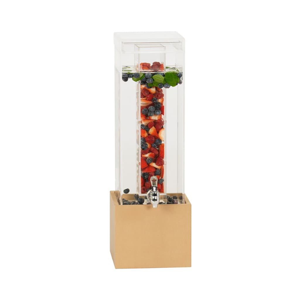 Cal-Mil 23440-3INF-122 3 gal Beverage Dispenser w/ Infuser - Acrylic Container, Brown Base
