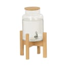 Cal-Mil 23444-2-122 2 gal Beverage Dispenser w/ Ice Tube - Acrylic Container, Brown Base thumbnail 2