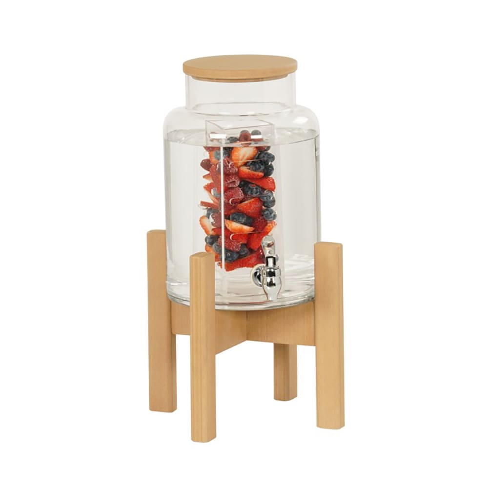 Cal-Mil 23444-2INF-122 2 gal Beverage Dispenser w/ Infuser - Acrylic Container, Brown Base