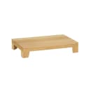 Cal-Mil 23600-3-21 Rectangular Display Tray - 12" x 20" x 3 1/4", Oak thumbnail 2
