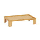 Cal-Mil 23600-6-21 Rectangular Display Tray - 12" x 20" x 6", Oak thumbnail 3