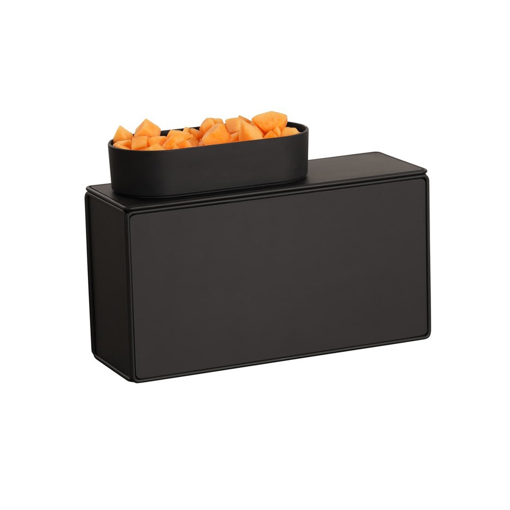 Cal-Mil 23702-11-13 Rectangular Display Tray - 20 1/2" x 7" x 11", Metal, Black