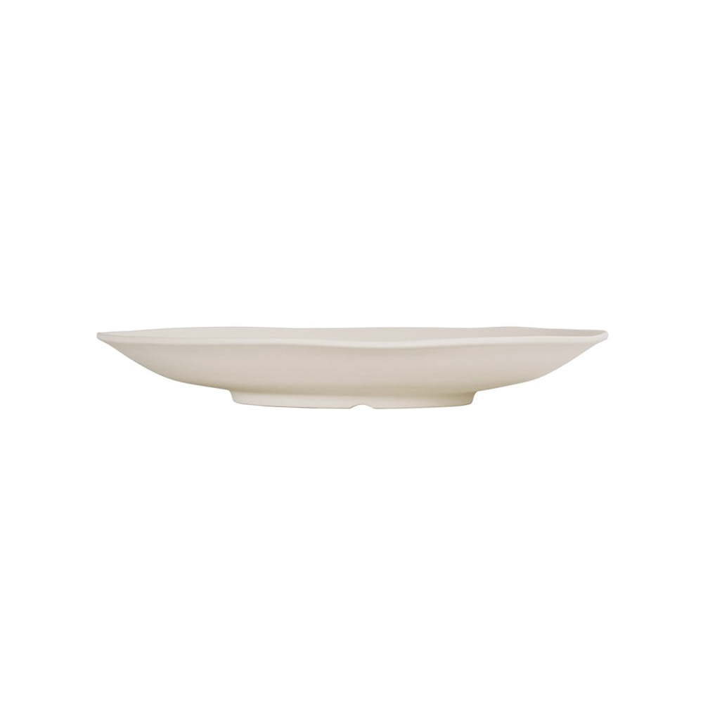 Cal-Mil 24030-14-103 14" Round Hand Thrown Platter - Melamine, Ivory