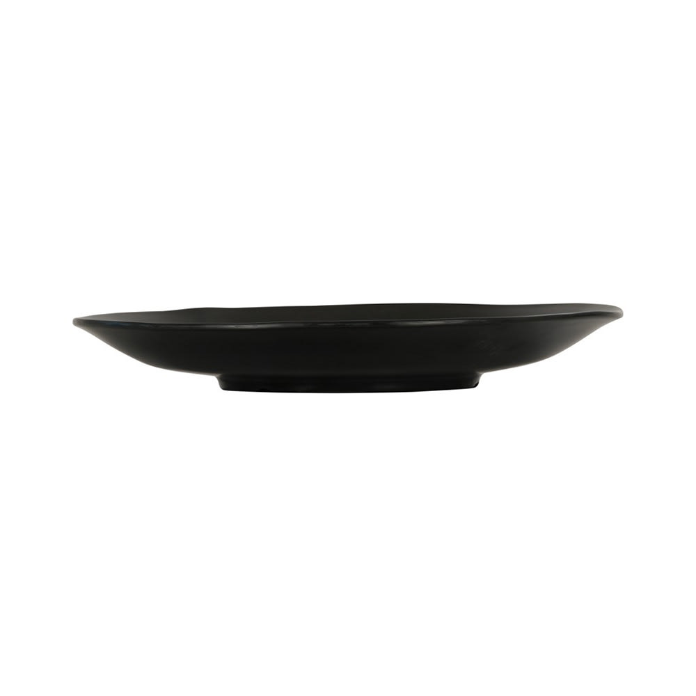 Cal-Mil 24030-14-13 14" Round Hand Thrown Platter - Melamine, Black