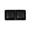 Cal-Mil 24032-2-13 Rectangular Melamine Nomi Plate - 7" x 3 1/2", Black thumbnail 2