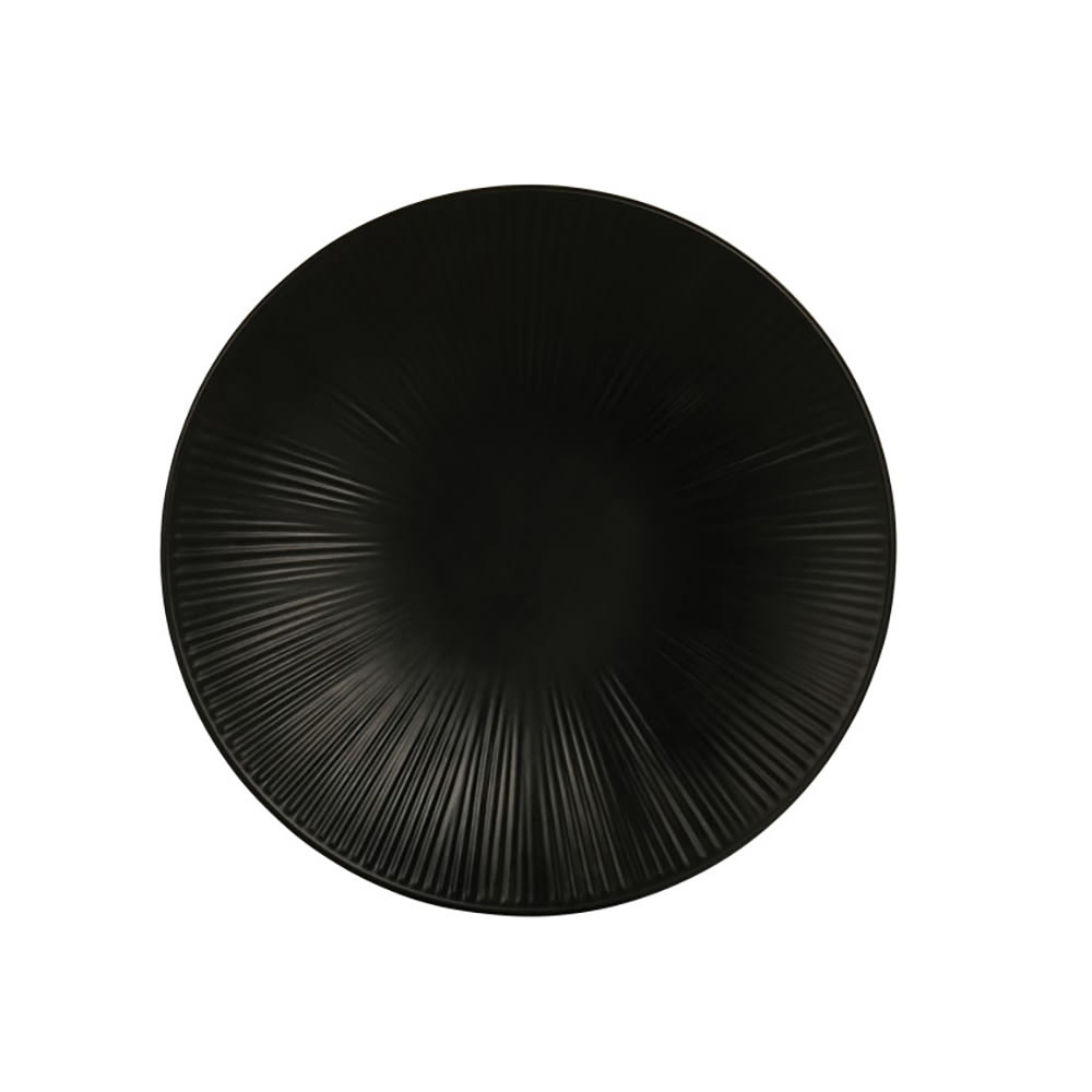 Cal-Mil 24051-11-13 11" Round Melamine Nomi Plate, Black