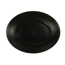 Cal-Mil 24058-1411-13 14" x 11" Oval Hand Thrown Platter - Melamine, Black thumbnail 2