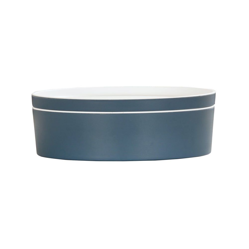 Cal-Mil 24126-9-111 Bento Box - 9" x 3", Melamine, Stone Blue