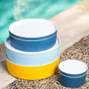 Cal-Mil 24126-9-111 Bento Box - 9" x 3", Melamine, Stone Blue thumbnail 4