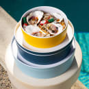 Cal-Mil 24126-9-111 Bento Box - 9" x 3", Melamine, Stone Blue thumbnail 5