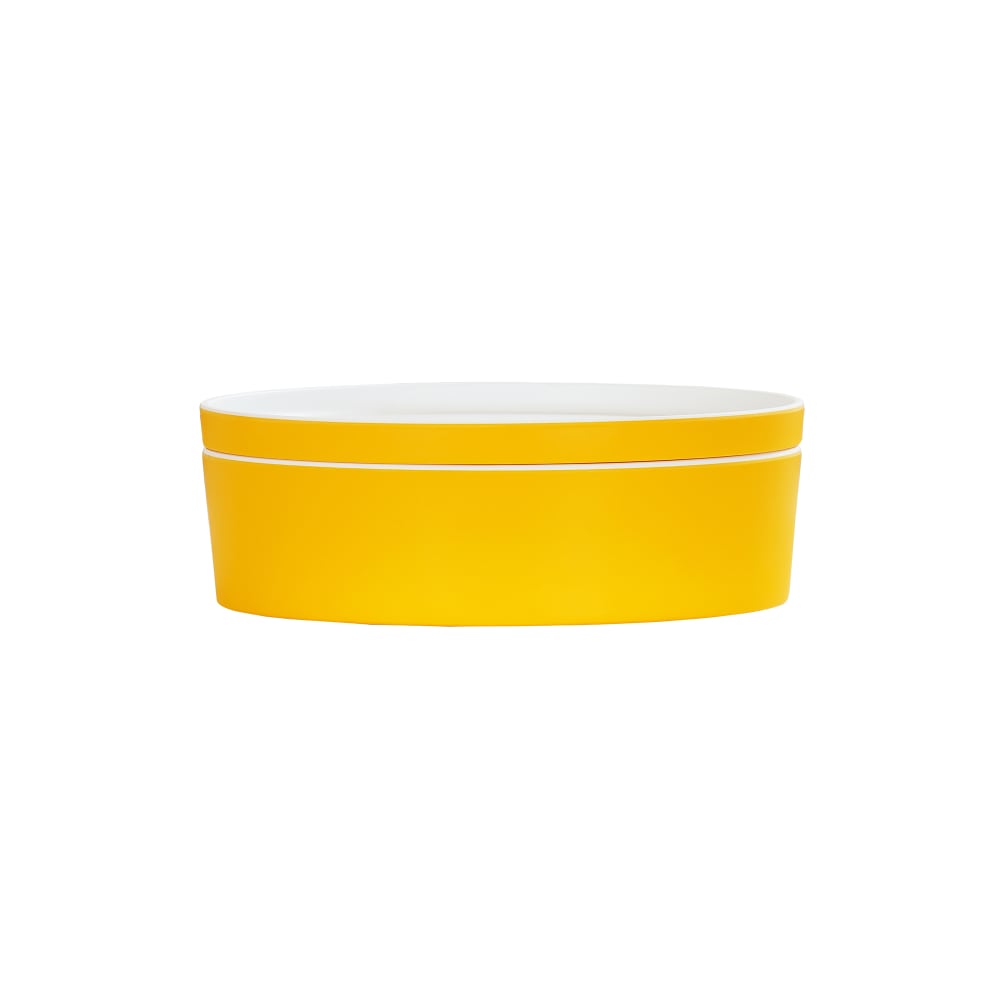Cal-Mil 24126-9-42 Bento Box - 9" x 3", Melamine, Sunshine Yellow