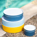 Cal-Mil 24128-7-127 Bento Box - 7" x 3", Melamine, Ocean Blue thumbnail 3