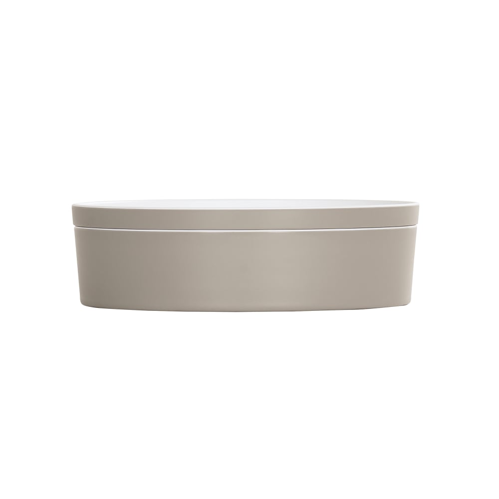 Cal-Mil 24129-10-102 Bento Box - 10 1/2" x 3", Melamine, Ash