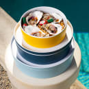 Cal-Mil 24129-10-111 Bento Box - 10 1/2" x 3", Melamine, Stone Blue thumbnail 5