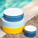 Cal-Mil 24129-10-127 Bento Box - 10 1/2" x 3", Melamine, Ocean Blue thumbnail 5