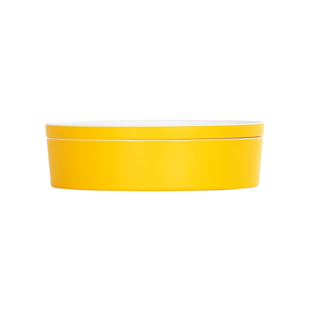 Cal-Mil 24129-10-42 Bento Box - 10 1/2" x 3", Melamine, Sunshine Yellow