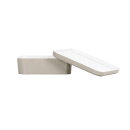 Cal-Mil 24130-8-102 Bento Box - 8 1/4" x 8 1/4" x 3", Melamine, Ash thumbnail 2