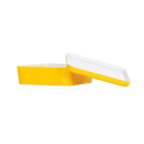 Cal-Mil 24130-8-42 Bento Box - 8 1/4" x 8 1/4" x 3", Melamine, Sunshine Yellow thumbnail 2