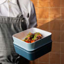 Cal-Mil 24131-10-127 Bento Box - 10 1/2" x 10 1/2" x 3", Melamine, Ocean Blue thumbnail 4