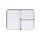 Cal-Mil 24132-1410-15 Bento Box - 14" x 10 1/2" x 3", Melamine, White thumbnail 3