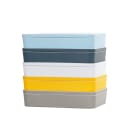 Cal-Mil 24132-1410-15 Bento Box - 14" x 10 1/2" x 3", Melamine, White thumbnail 4