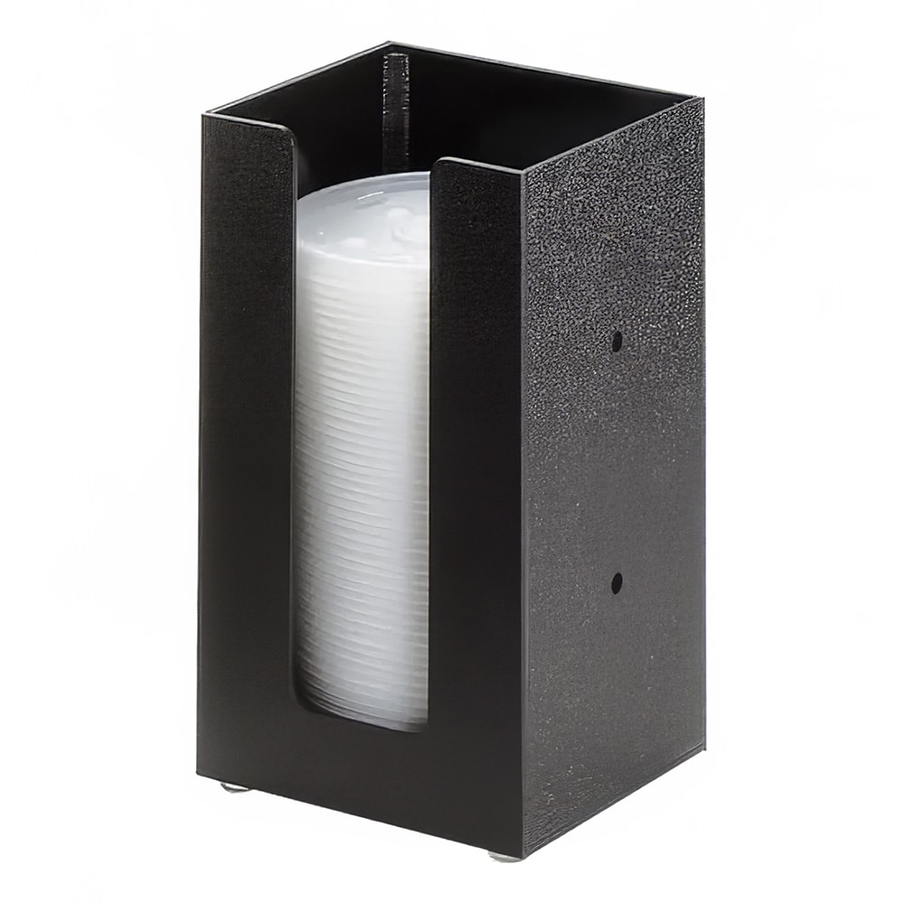 Cal-Mil 298-13 Wall/Counter-Mount Lid Organizer w/ (1) 4" Section - Plastic, Black