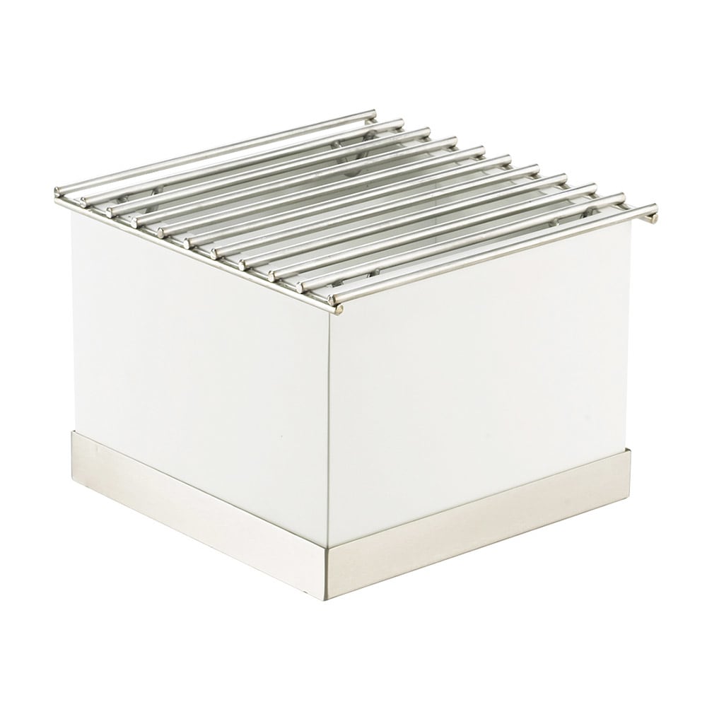 Cal-Mil 3011-55 Luxe Chafer Alternative - 12" x 12" x 8 1/4", White, Stainless Steel