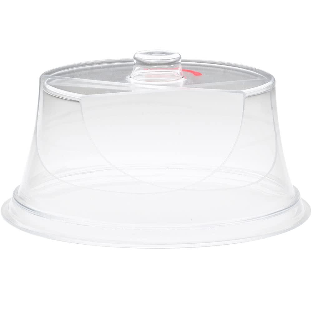 Cal-Mil 302-10 10" Round Colonial Turn N Serve® Cover - 4 1/2"H, Acrylic, Clear