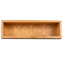 Cal-Mil 3058 Write On Tasting Glass Crate - 10 1/4" x 3 1/4" x 2 3/4", Wood thumbnail 3