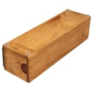 Cal-Mil 3058 Write On Tasting Glass Crate - 10 1/4" x 3 1/4" x 2 3/4", Wood thumbnail 5